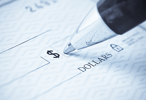 Writing a check